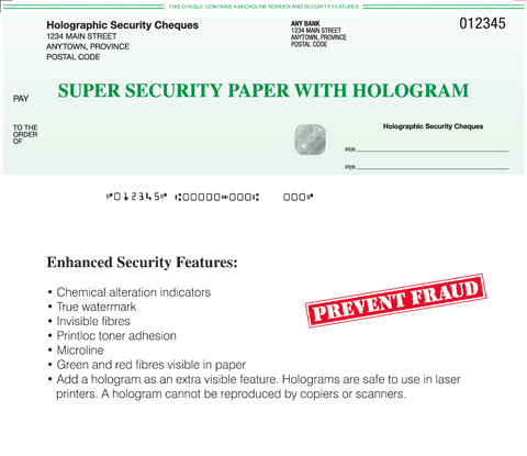 High Security Laser Cheques - PaperFormsandMore