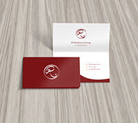 Matte Finish Folded Business Cards - PaperFormsandMore