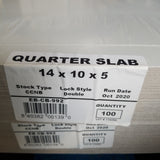 CAKE BOX -14 x 10 x 5 (QUARTER SLAB) , 0.24 CAL., 100 BDL