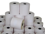 3in by 3in Two Ply Rolls, 50 per box, White/Yellow - PaperFormsandMore