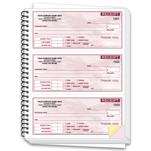 Custom Receipt Book -2 part – Superior Print