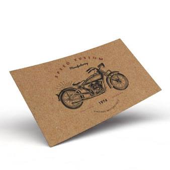 Kraft Business Cards (Available with white ink!) - PaperFormsandMore