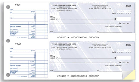 2-to-a-page Cheques - PaperFormsandMore