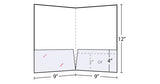 9x12 Standard Presentation Folders 14pt Gloss Cover C2S / Full Color - PaperFormsandMore